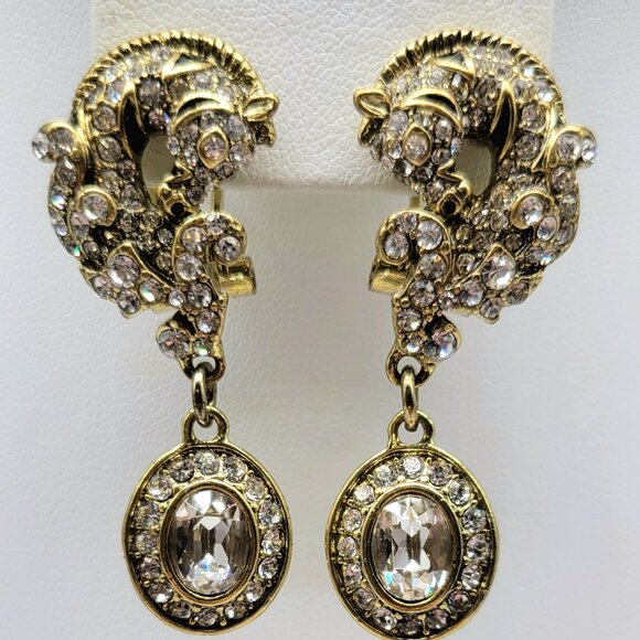 Heidi Daus Zebra Love Swarovski Crystal and Enamel Zebra Necklace + Earring Set - Picture 7 of 9